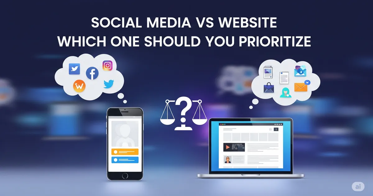 Social Media vs Website Which One Should You Prioritize